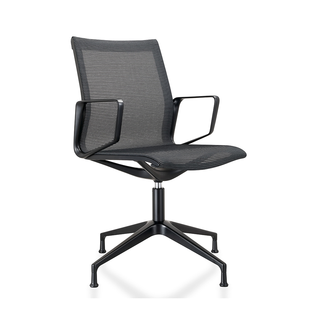 Voro Black-1 Vergaderstoel Voro - Zwart - Afbeelding 1